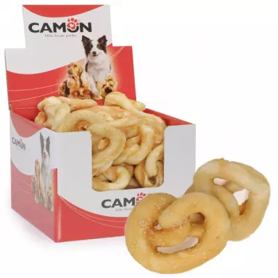 Camon Treats&Snacks Dog - Praclík hovädzia koža s kuracím 75g